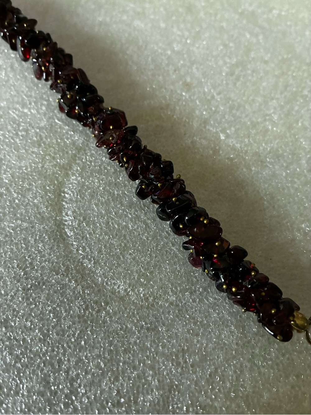 Deep Garnet Beaded Women's Bracelet